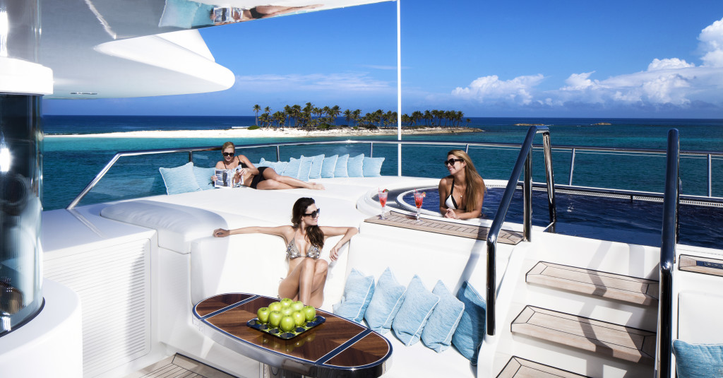 Swimming Pools a Jacuzzi and a Beach Club - Luxury Yacht Features and Amenities